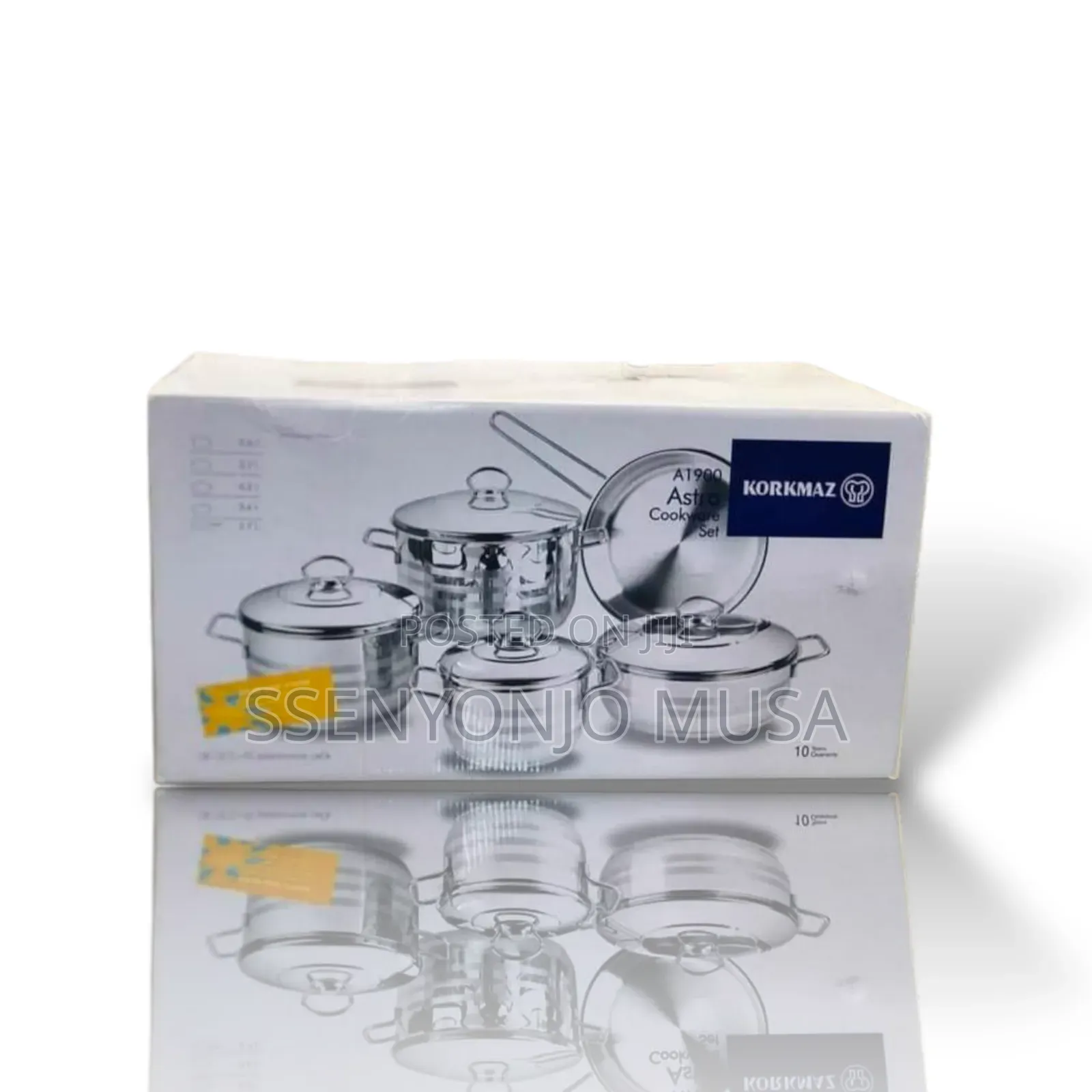 10-Piece Stainless Steel Saucepan Set With Metal Covers