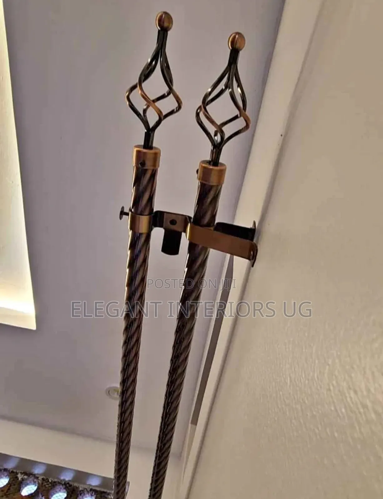 Fancy Curtain Rods Available in Metallic and Plastic at Cheap Price