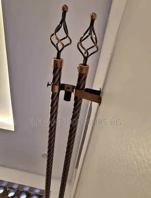 Fancy Curtain Rods Available in Metallic and Plastic at Cheap Price