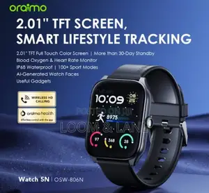 Oraimo Watch 5 Lite 2.01" Hd Ip68 Smart Watch