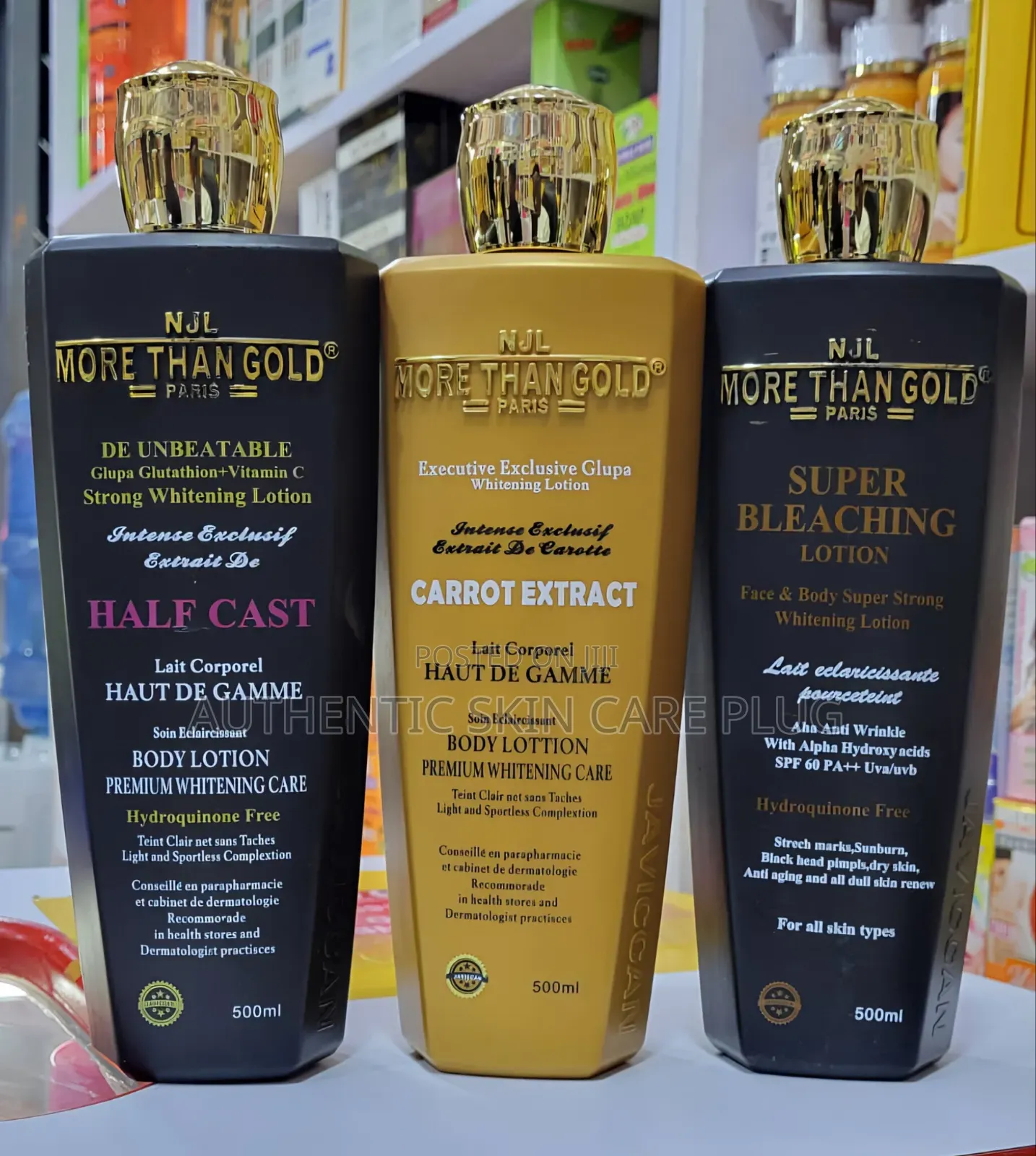 Njl More Than Gold Paris Executive Exclusive Glupa Whitening Lotions