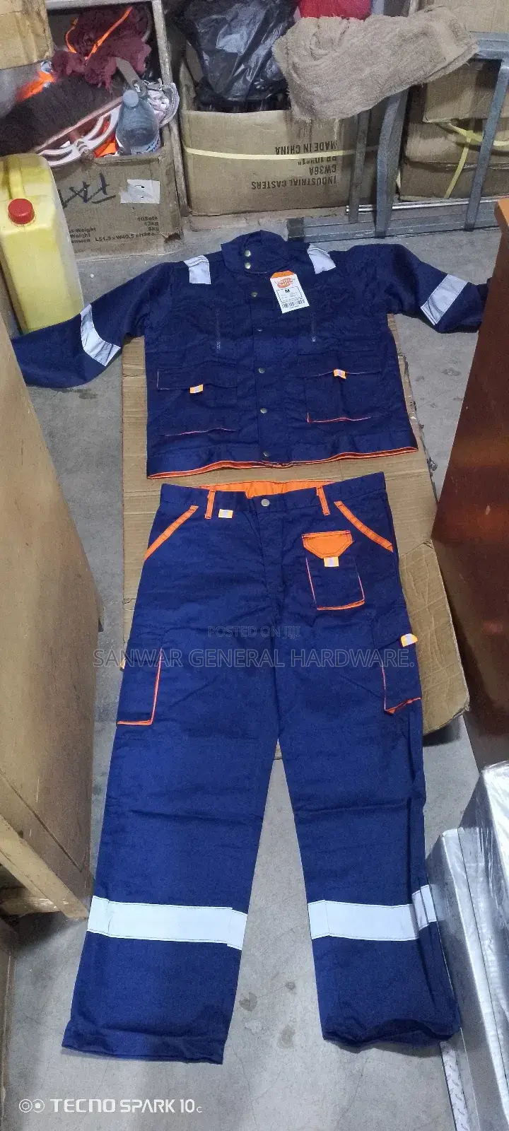2pc-heavyduty Coveralls(Trouser&Shirt)With Reflectors American Safety.