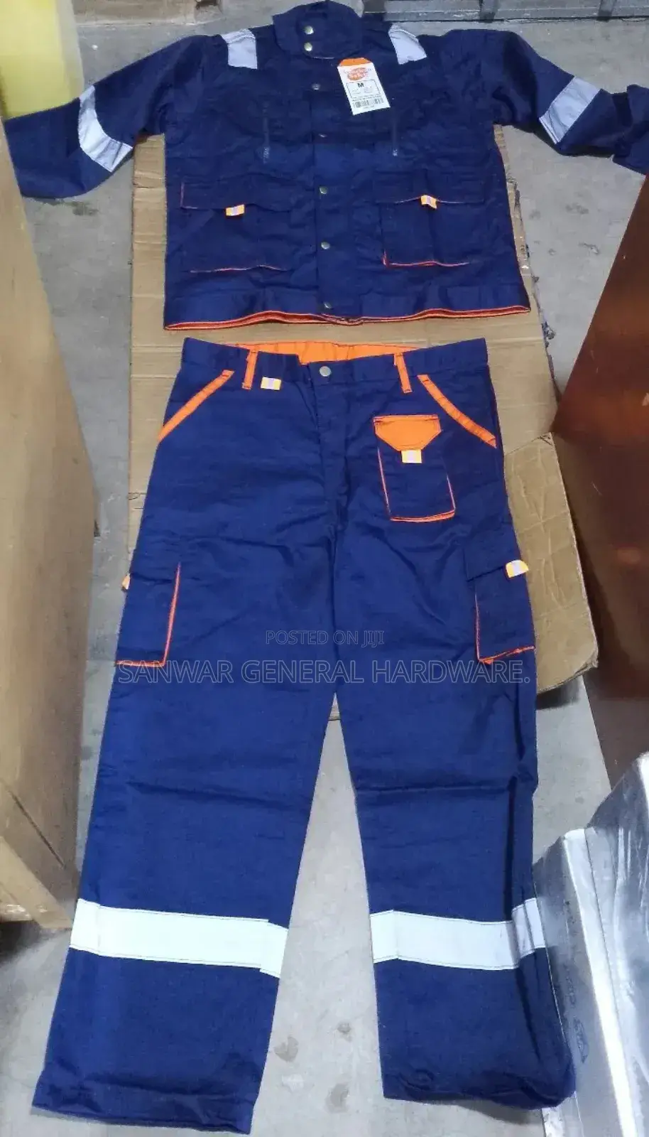 2pc-heavyduty Coveralls(Trouser&Shirt)With Reflectors American Safety.
