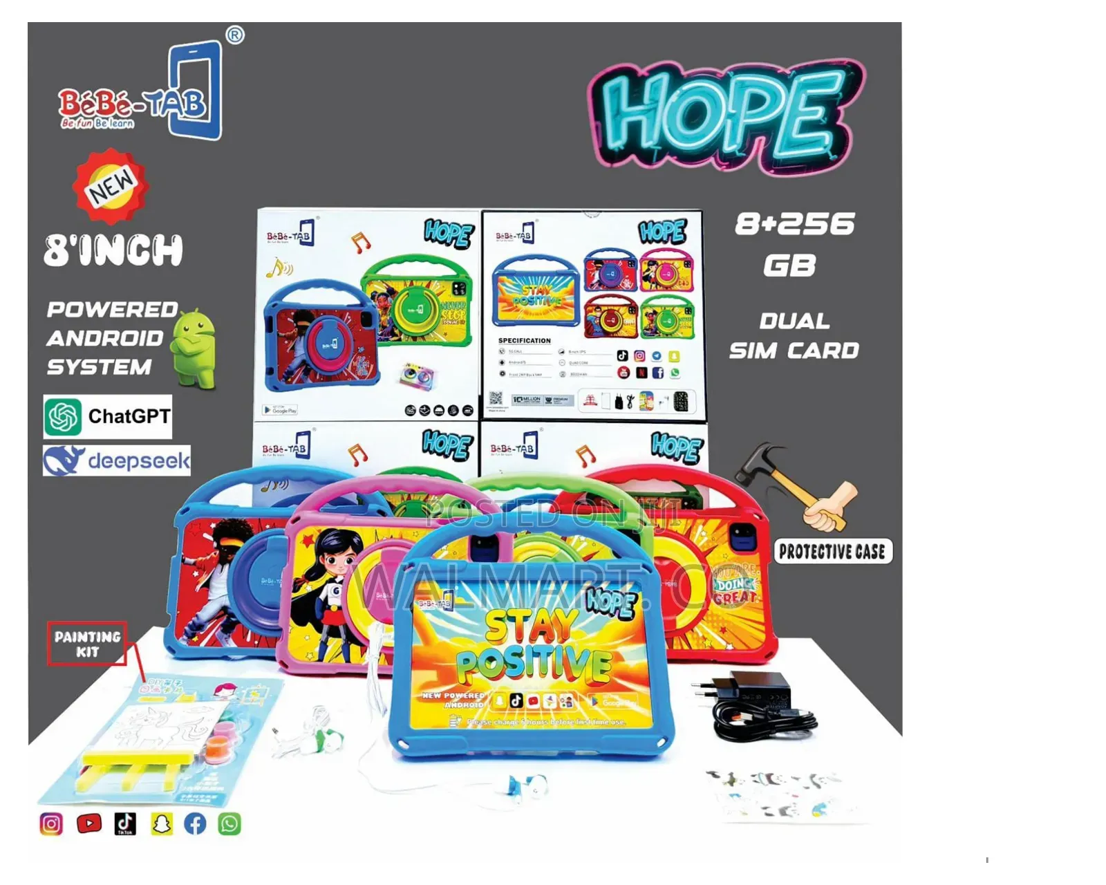 Bebe Tab Hope 8 Inches With Simcard