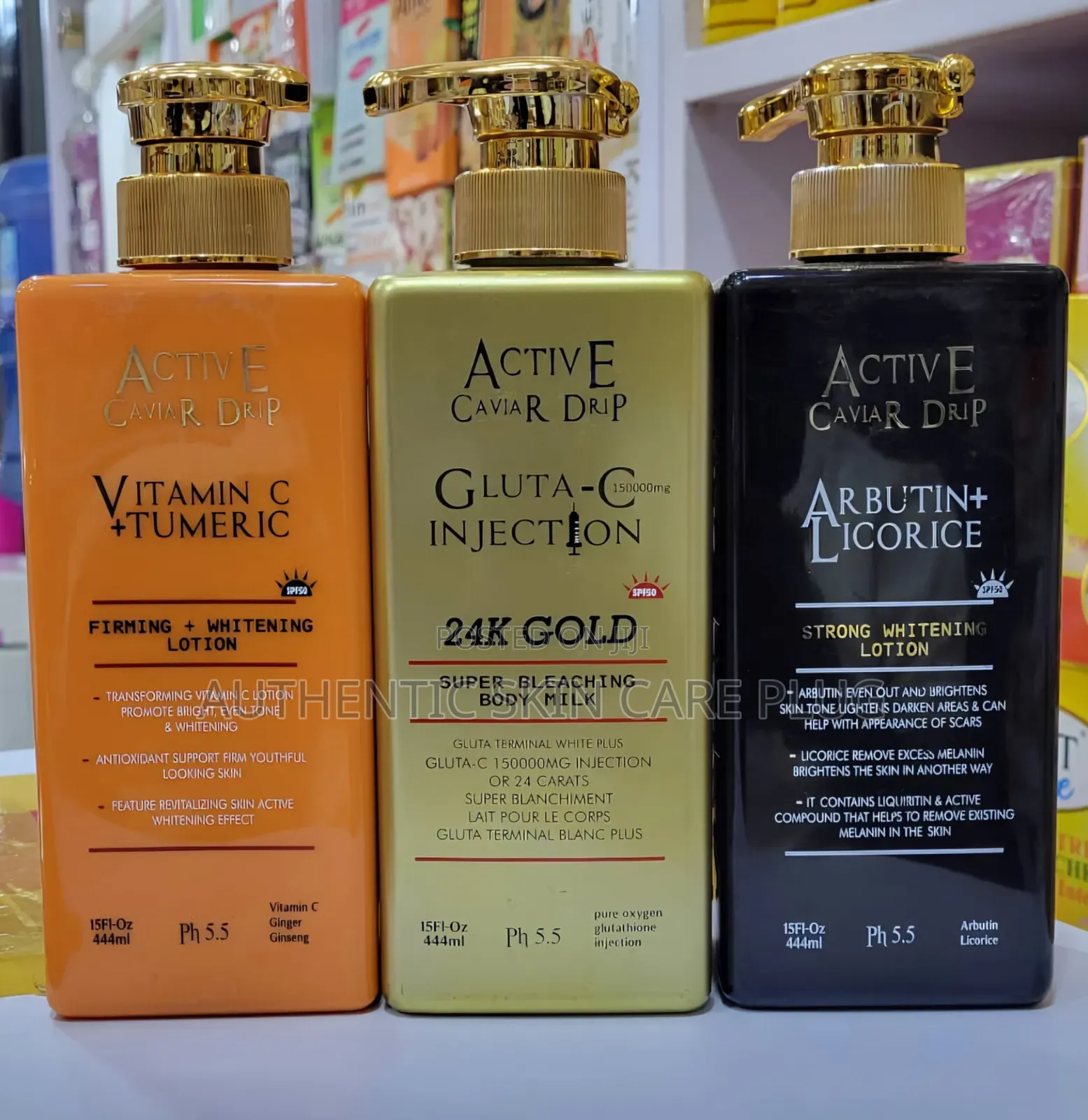 Active Caviar Drip Rapid Whitening Lotions With Spf50