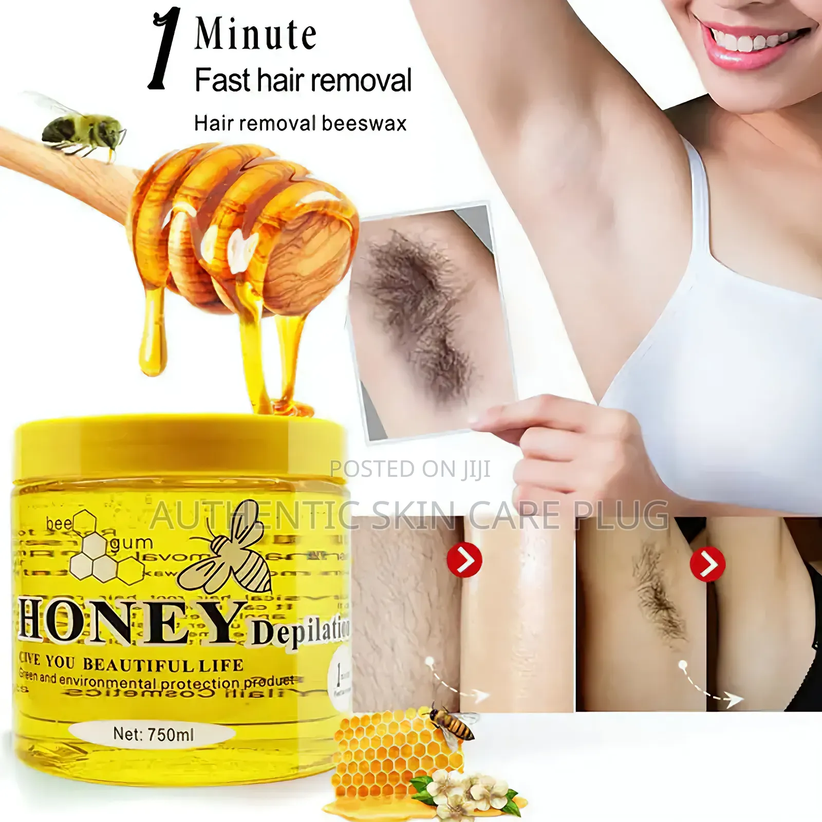 Honey Wax Hair Removal Beeswax Gel Minute Hair Removal Depilation