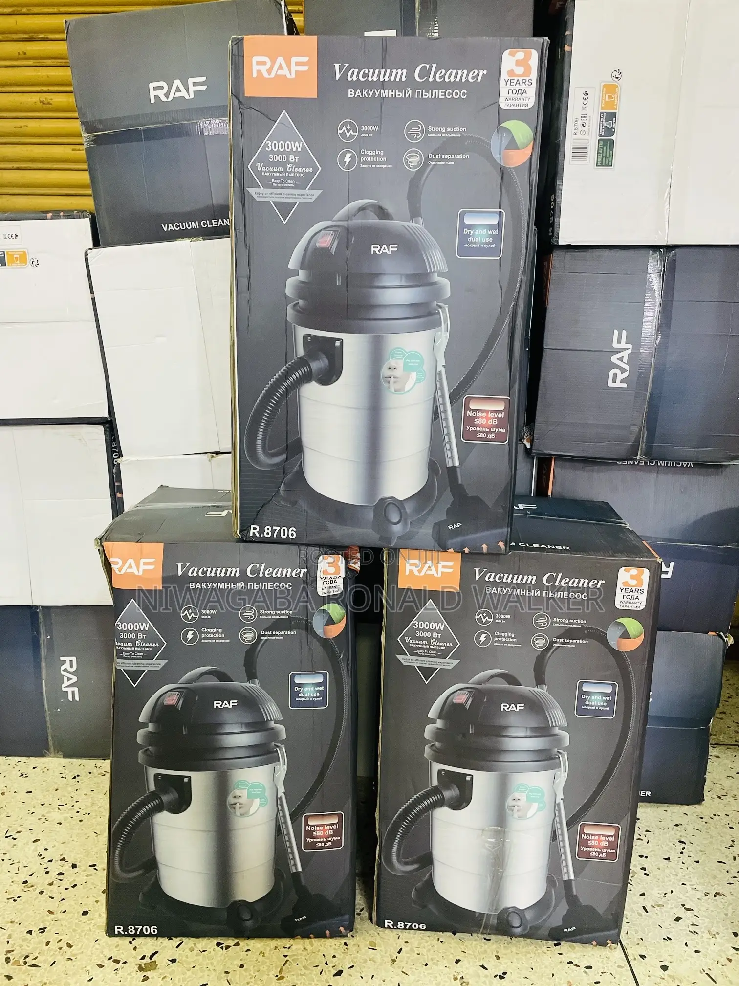 30l Raf Wet Dry Vacuum Cleaner for Carpets Sofas