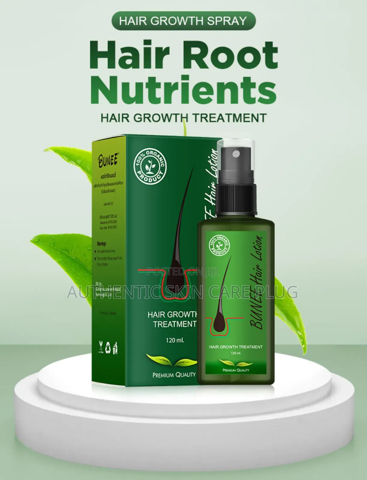 Bunee Hair Growth Treatment 100% Organic Product With Premium Quality.