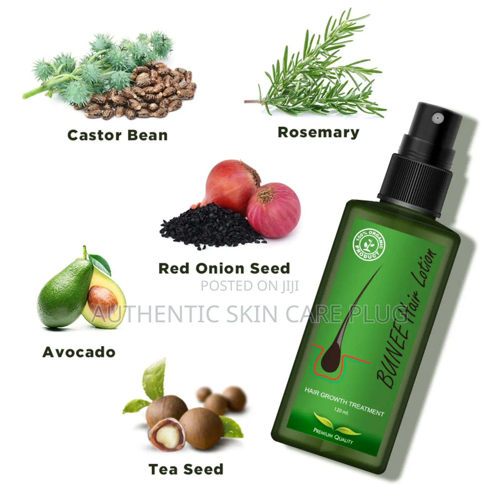 Bunee Hair Growth Treatment 100% Organic Product With Premium Quality.