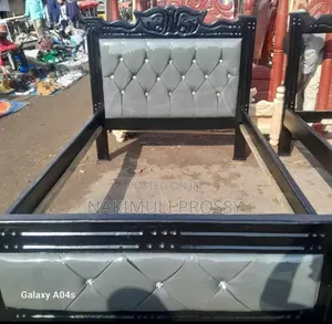Four by Six Black Dotted Frame Bed