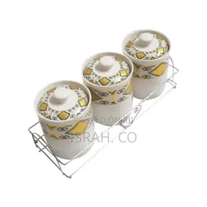 Ceramic Jars for Kitchen Storage With Ceramic Lids