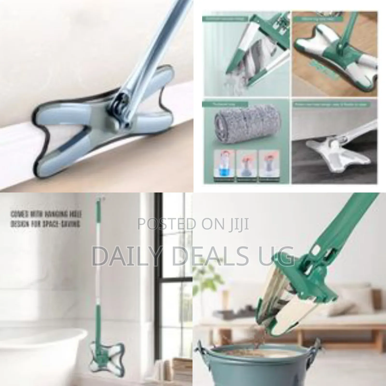Spin Lazy Floor Mop X-Type Automatic Flat Squeeze Mop