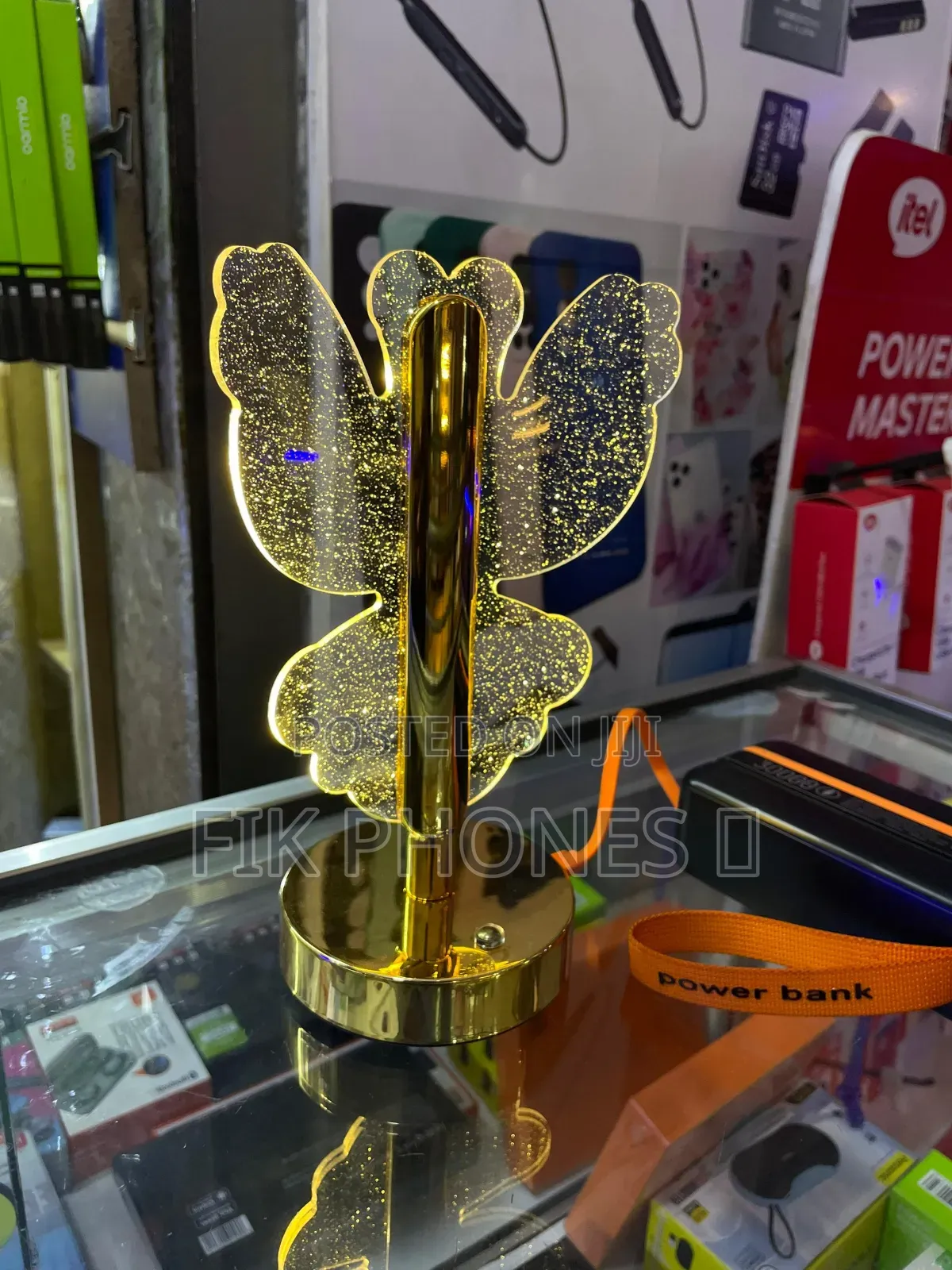 Golden Butterfly Led Table Lamp.