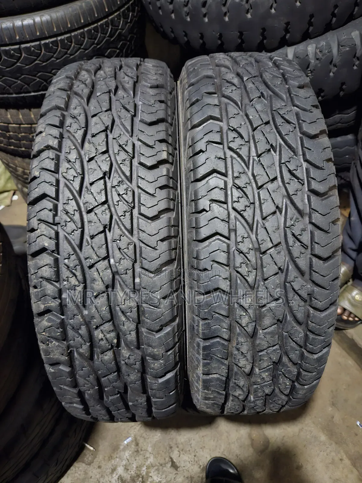 225 75 R16 Savero at Radial Used Bt Almost New Tires Indonesia Made.