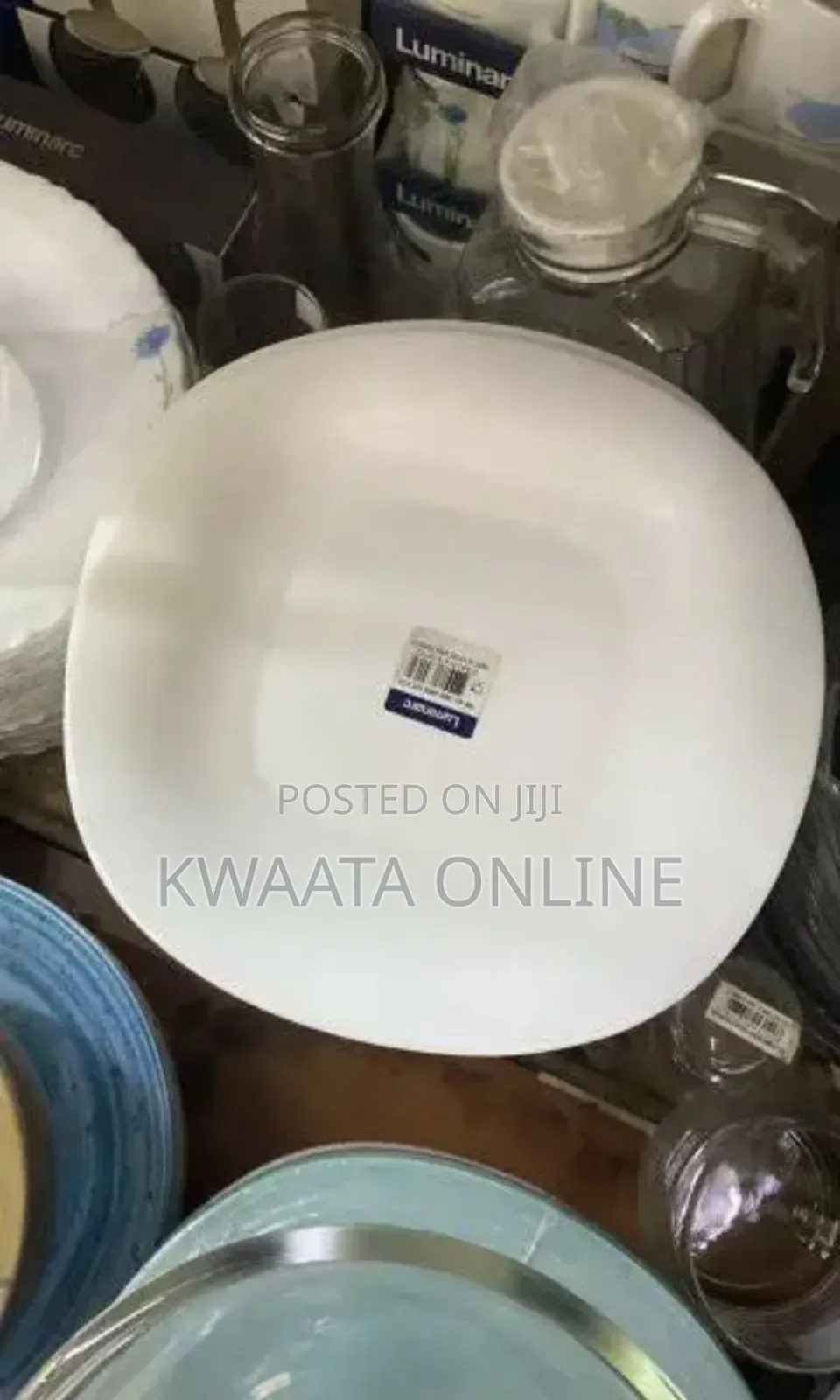 6 Piece Luminarc Dish White Plate, Various Designs