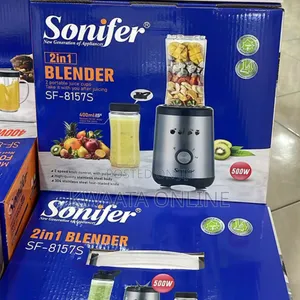 2 In 1bsonifer Sf-8157s Blender – 500w, Cocktail Maker, 0.6l
