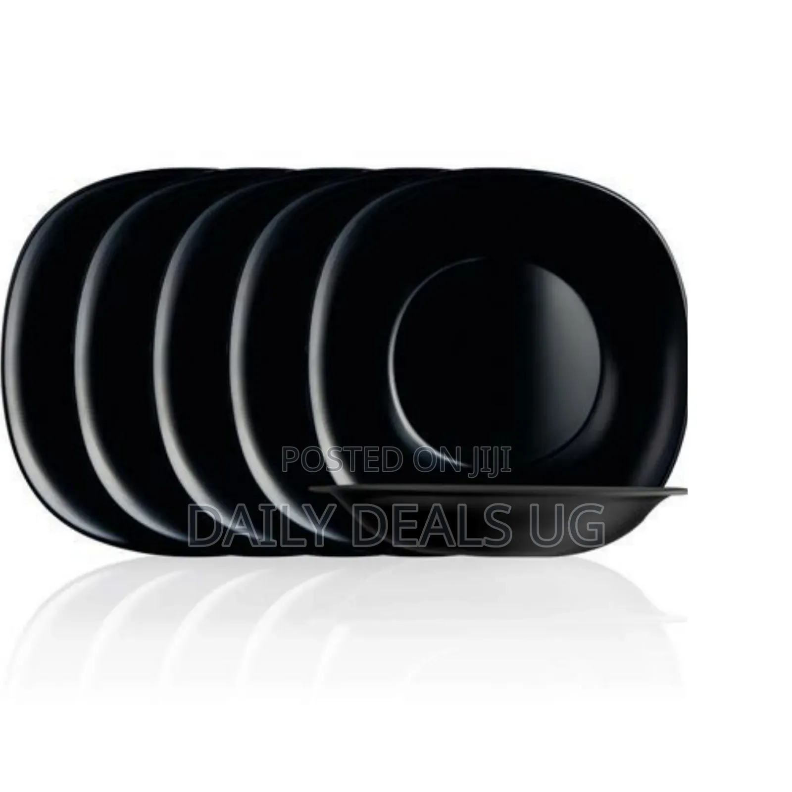 Luminarc 6 Pieces of Luminarc Deep Soup Plates Bowls,Black