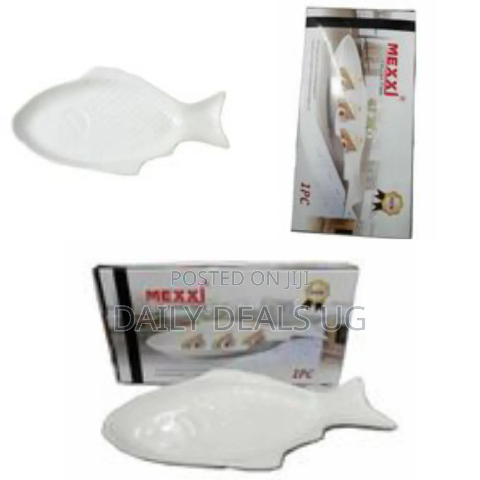 19 Inch Steak, Fish Plate Tray Dinner Platter, Bowl- White