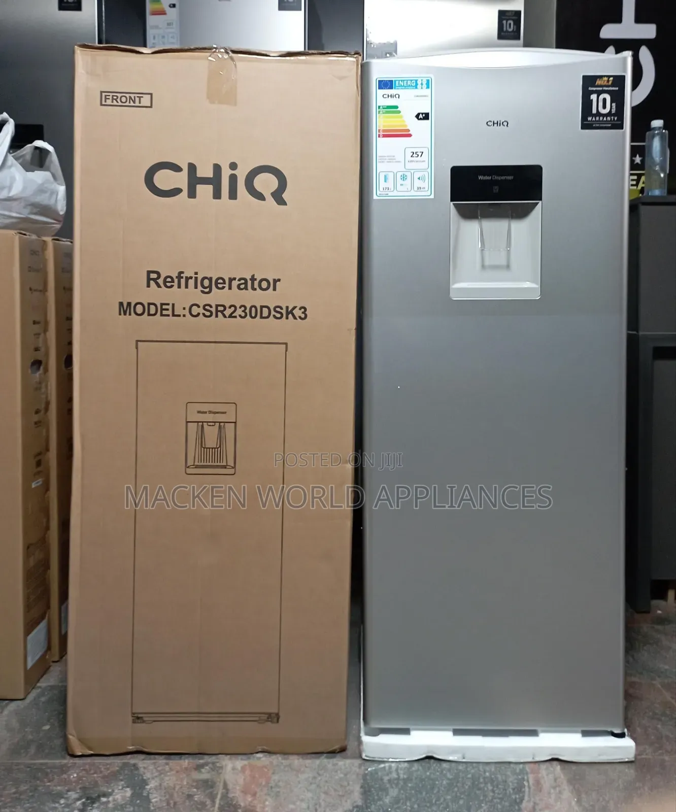 Chiq 230l Refrigerator Single Door Defrost Silver – 3 Years Warranty