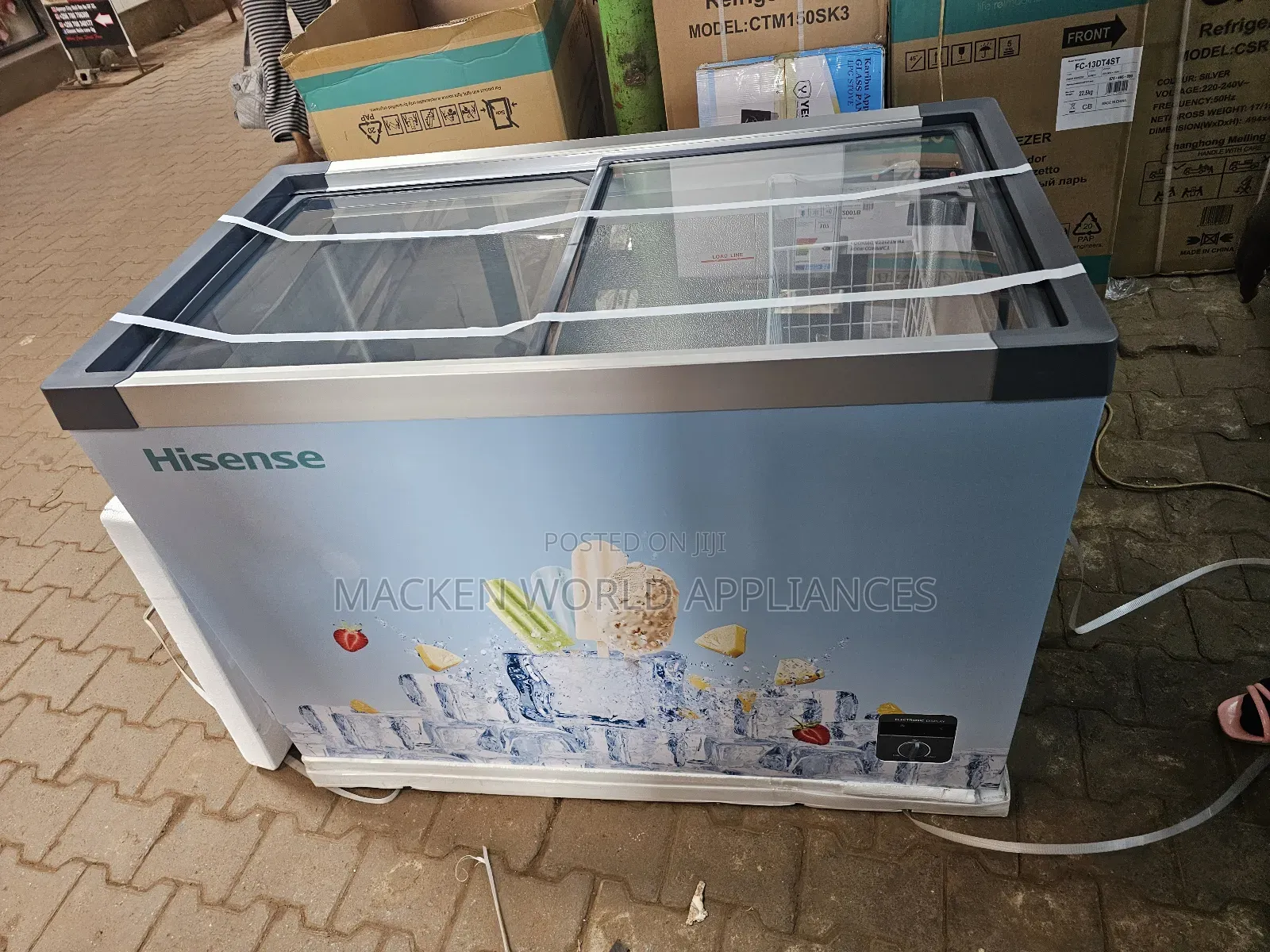 301l Hisense Display Glass Freezer Ice Cream New 3 Years Warranty