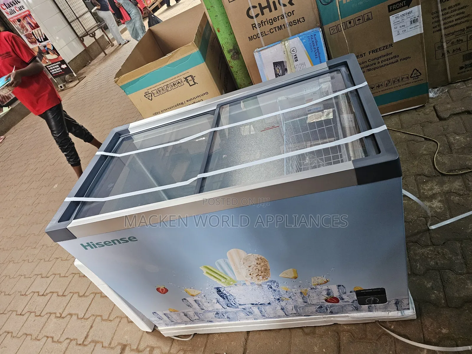 301l Hisense Display Glass Freezer Ice Cream New 3 Years Warranty