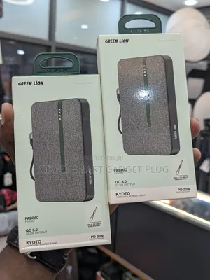 Green Kyoto Fabric Textured Powerbank 10000mah