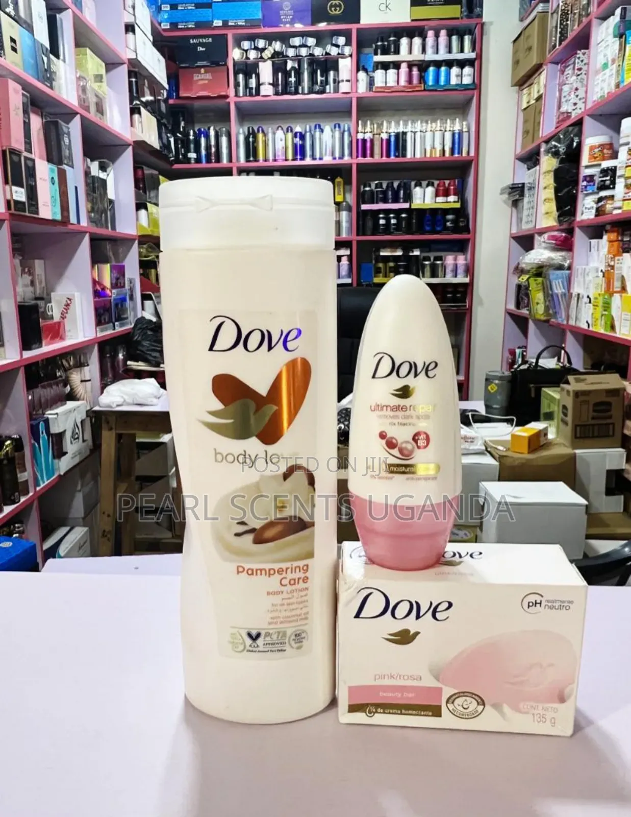 Dove Set of 3 Lotion, Bar Soap and Rollon