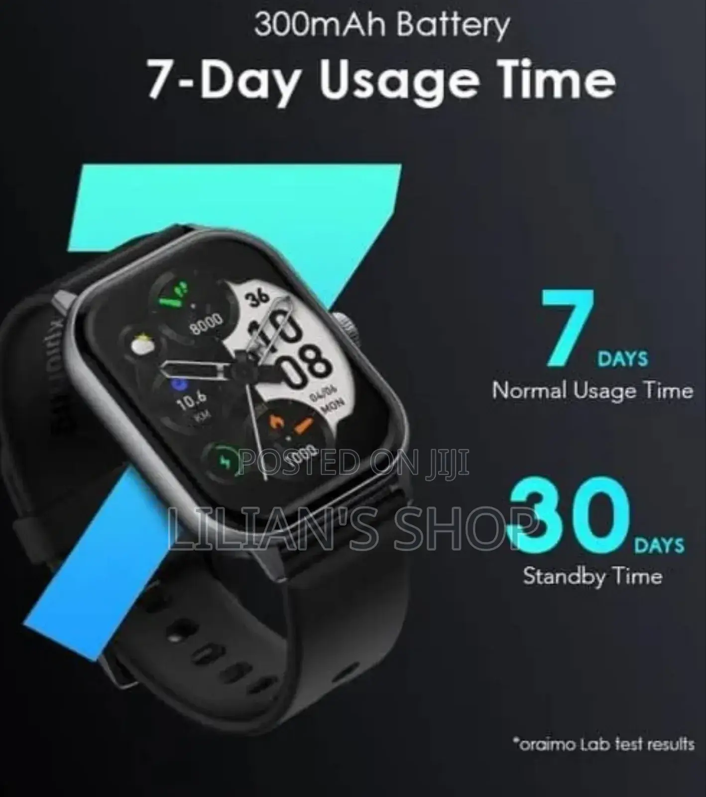 Oraimo Watch 5 Lite 2.01" Hd Ip68 Smart Watch