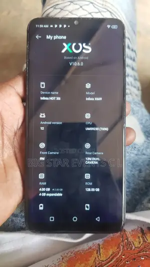 Infinix Hot 30i 128 GB Black