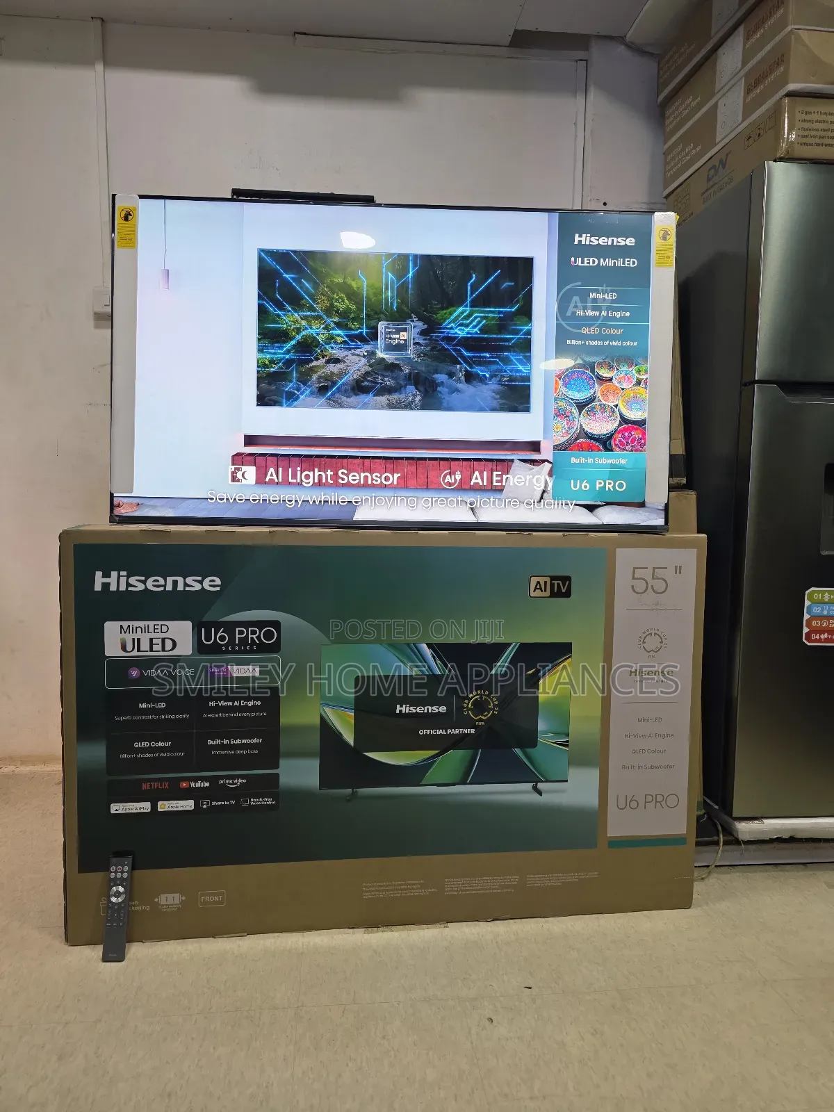 Hisense 55inches U6-Pro Series Miniled4k Quantum Dot Display Smart Tv