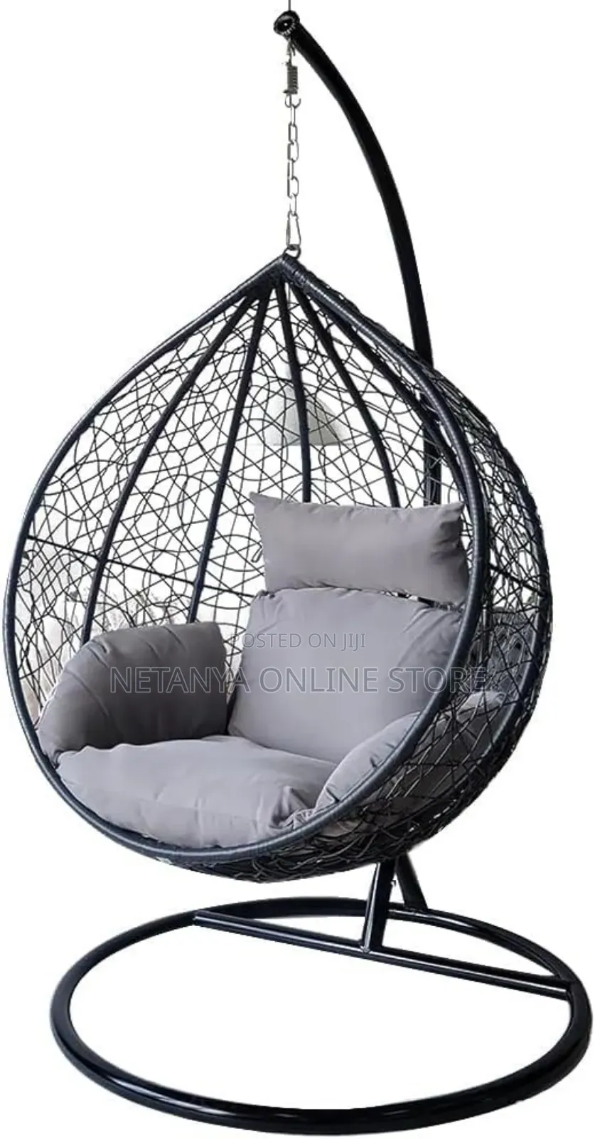 Hanging Egg Chair Swing With Cushions