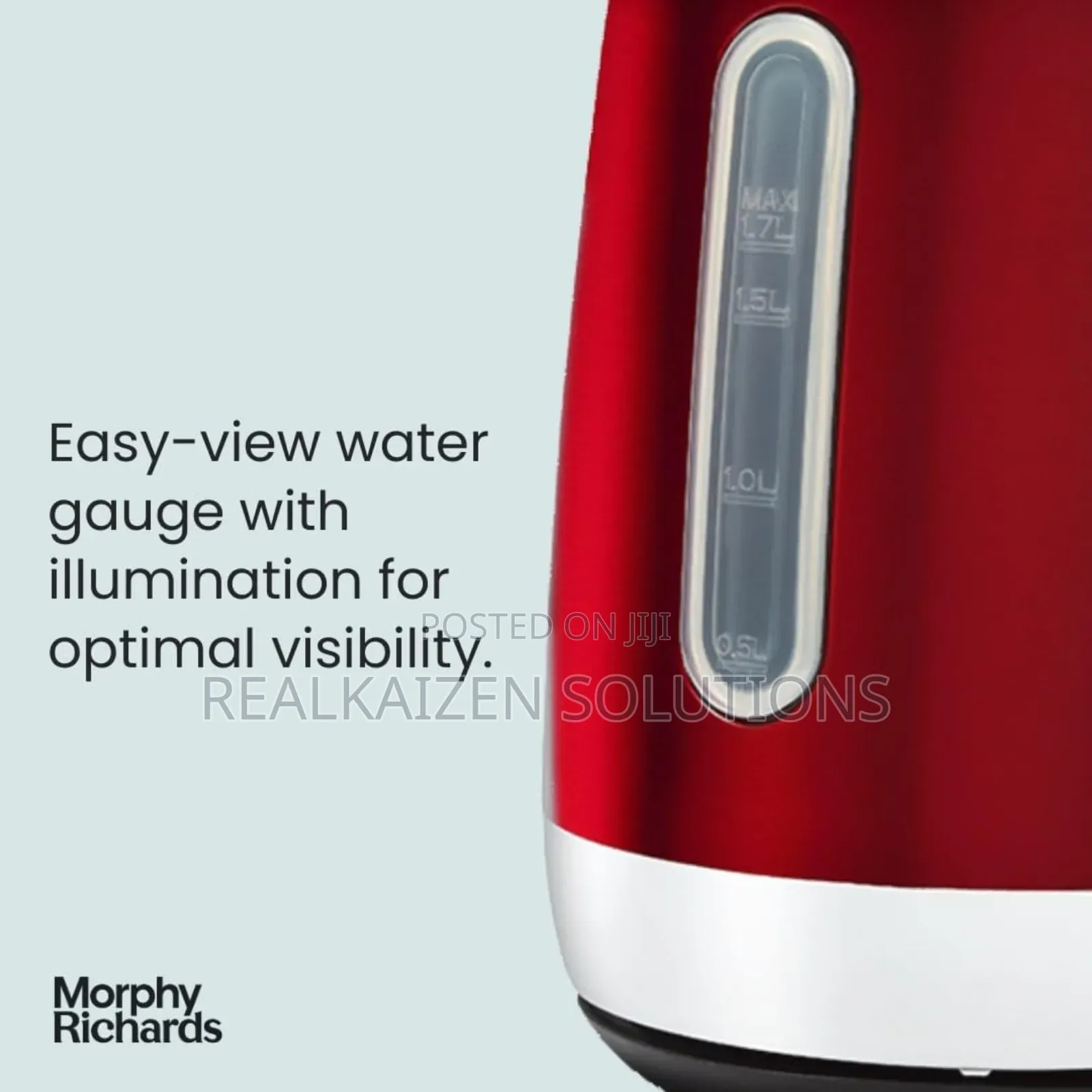Uk Morphy Richards 1.7l Equip Rapid Boil Kettle