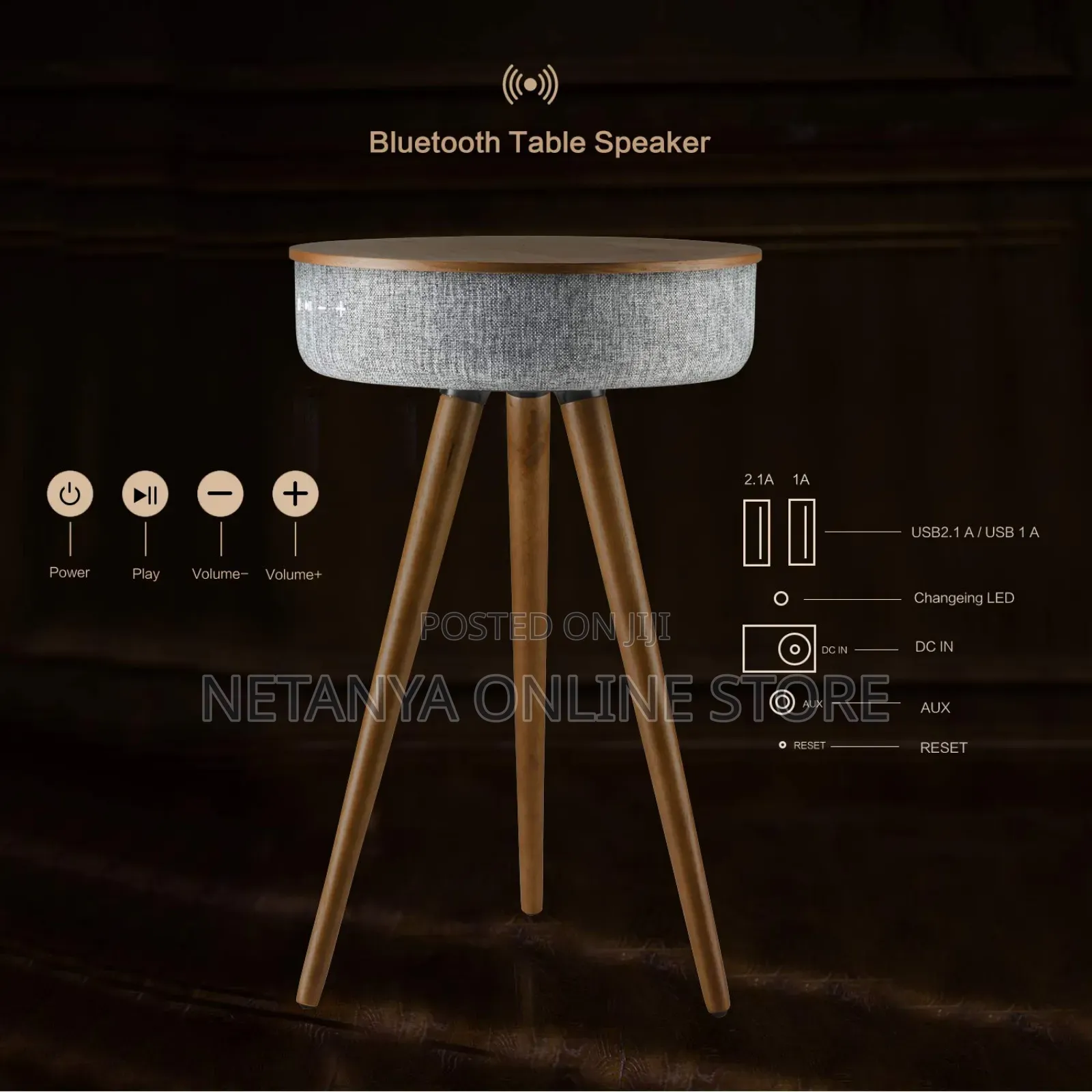 Wireless Charging Smart Tablet With Speaker