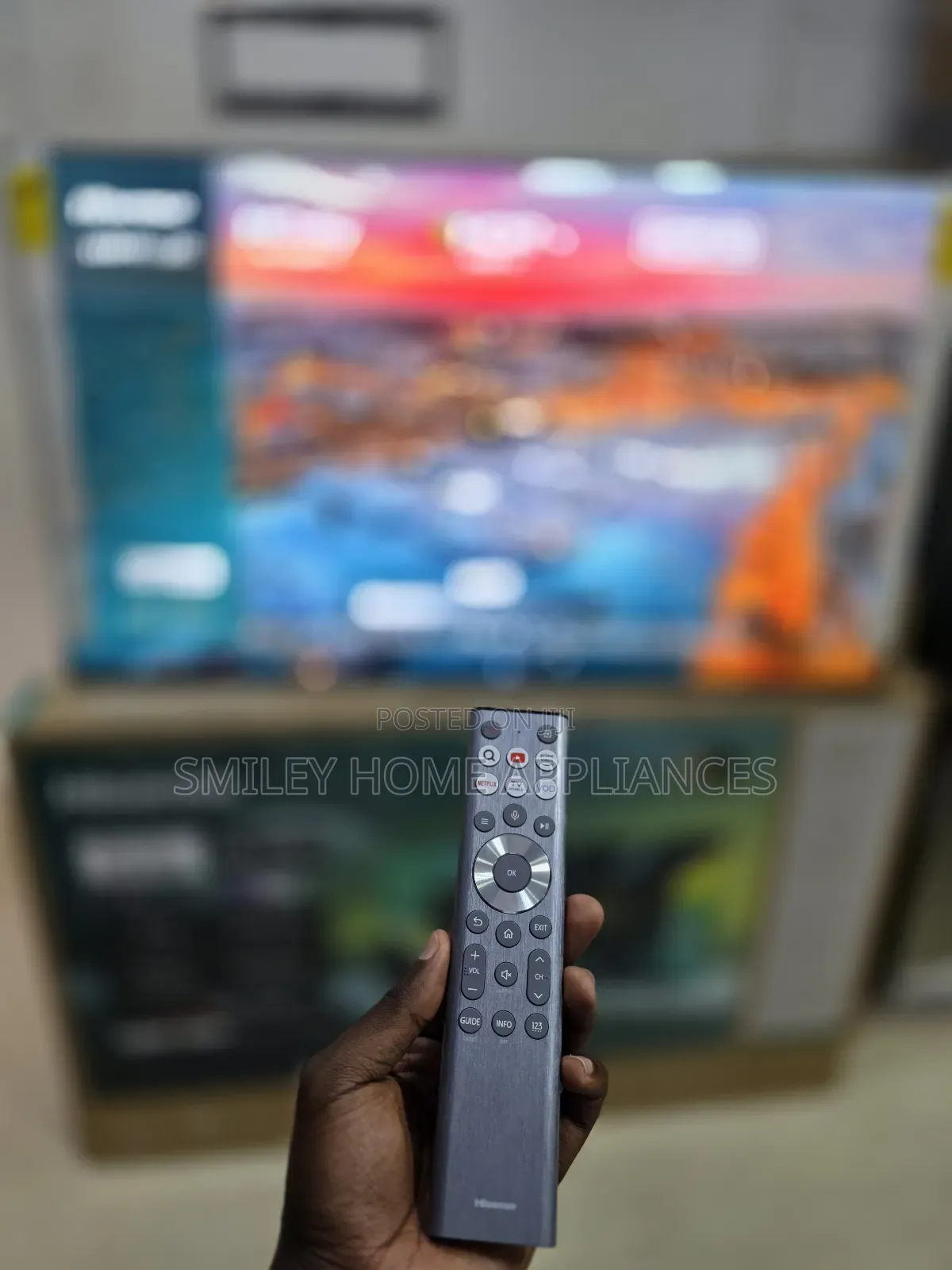 Brand New Miniled Uled- Hisense 55inches Vidaa Smart Tv at Discount
