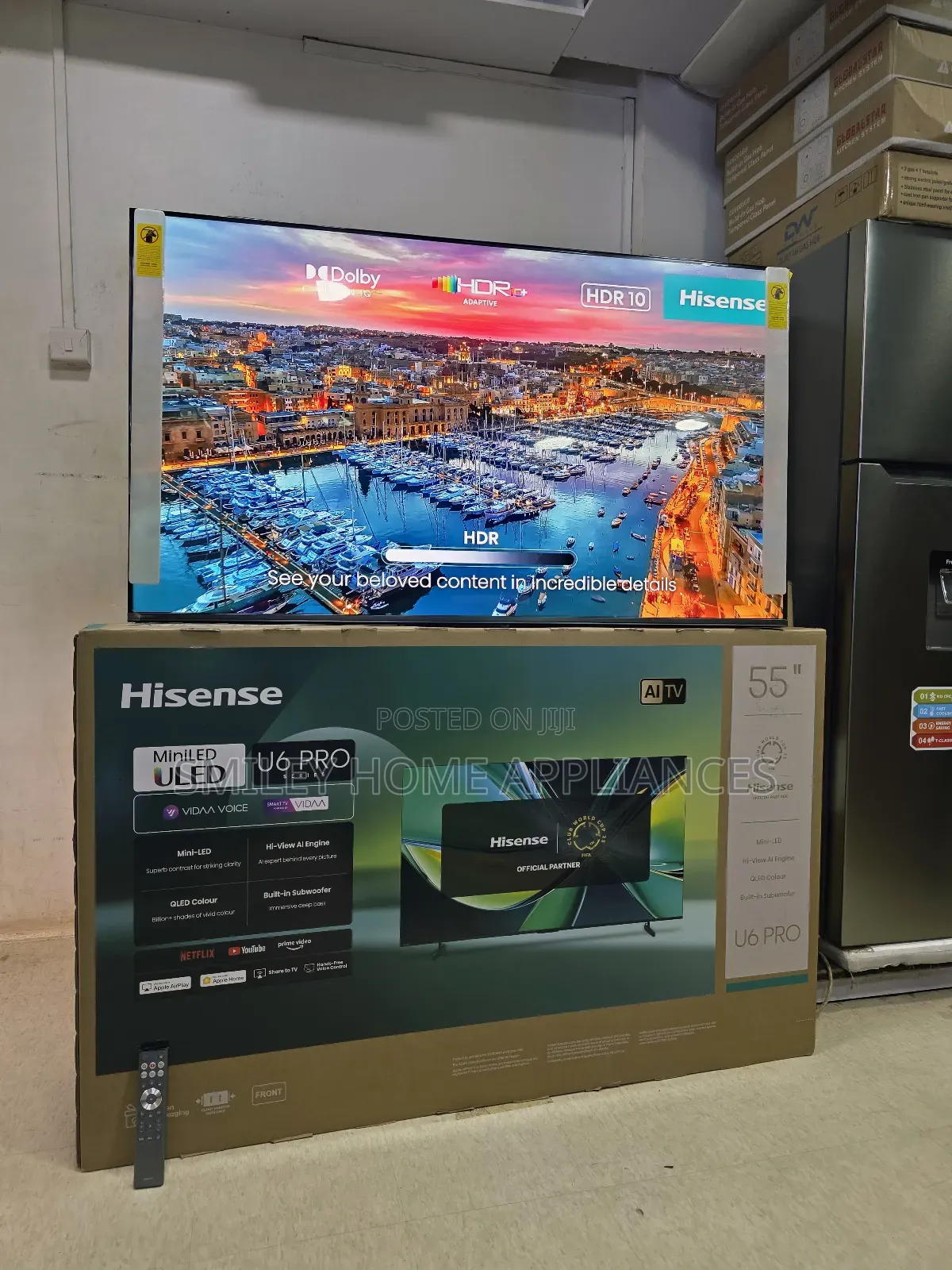 U6-Pro Series Miniled4k Uled Hisense 55inches Smart Tv at 20% Discount