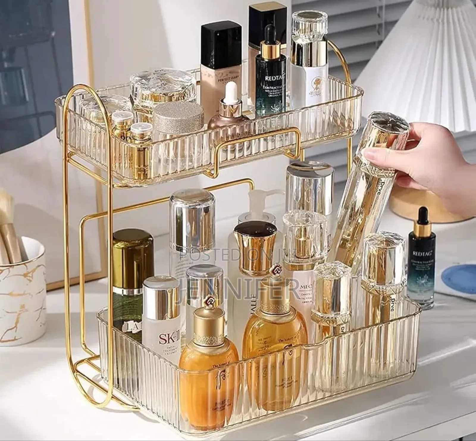 2-Tier Bathroom Organizer Countertop