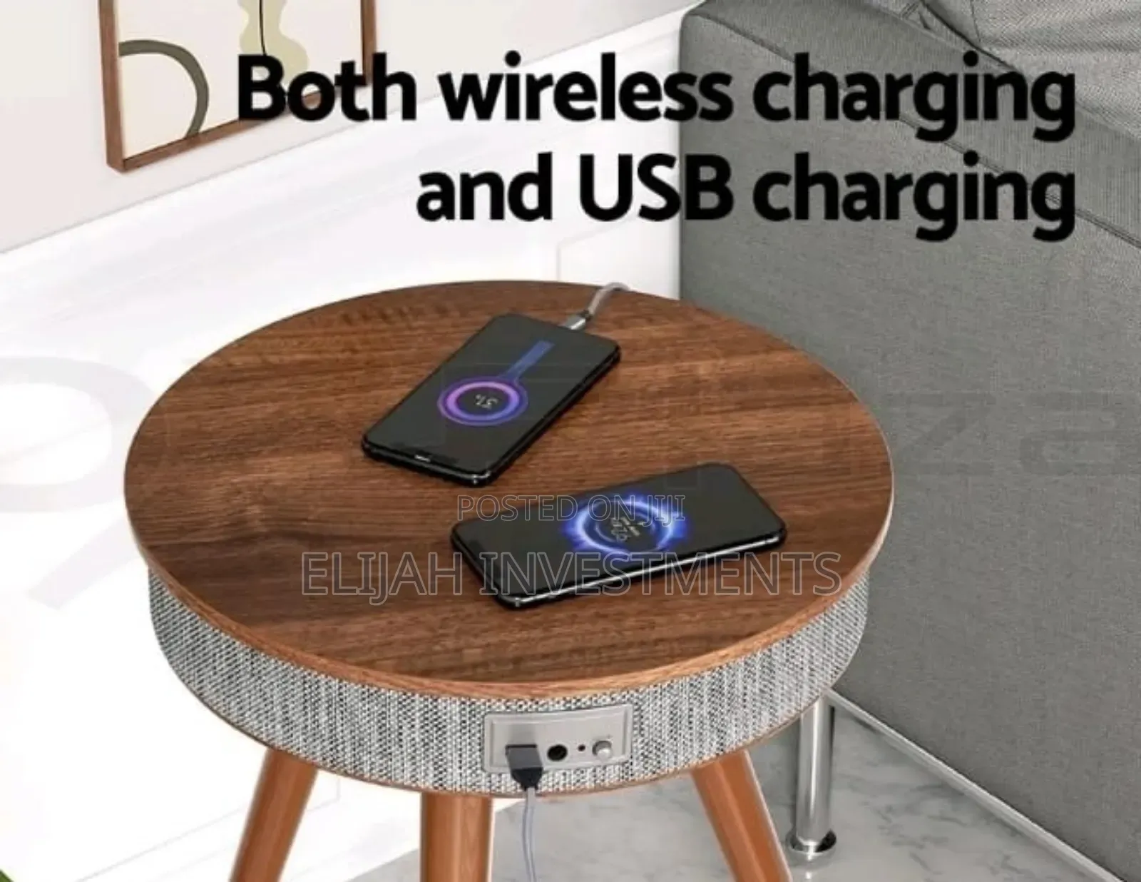 Smart Bluetooth Speaker Portable Coffee Table With Wireless Charging