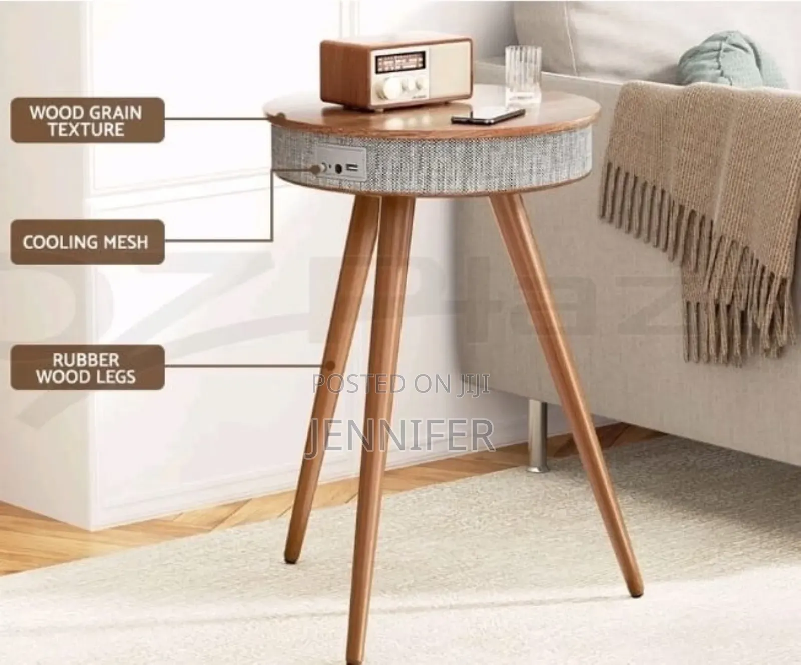 Smart Bluetooth Speaker Portable Coffee Table With Wireless Charging