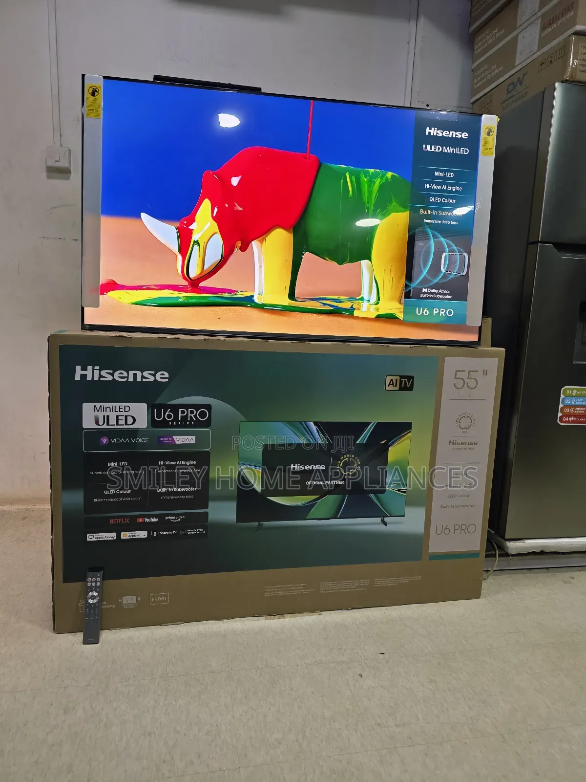 Hisense Premium Mini-Uled4k 55inches Quantum Dot Color Display Ai-Tv