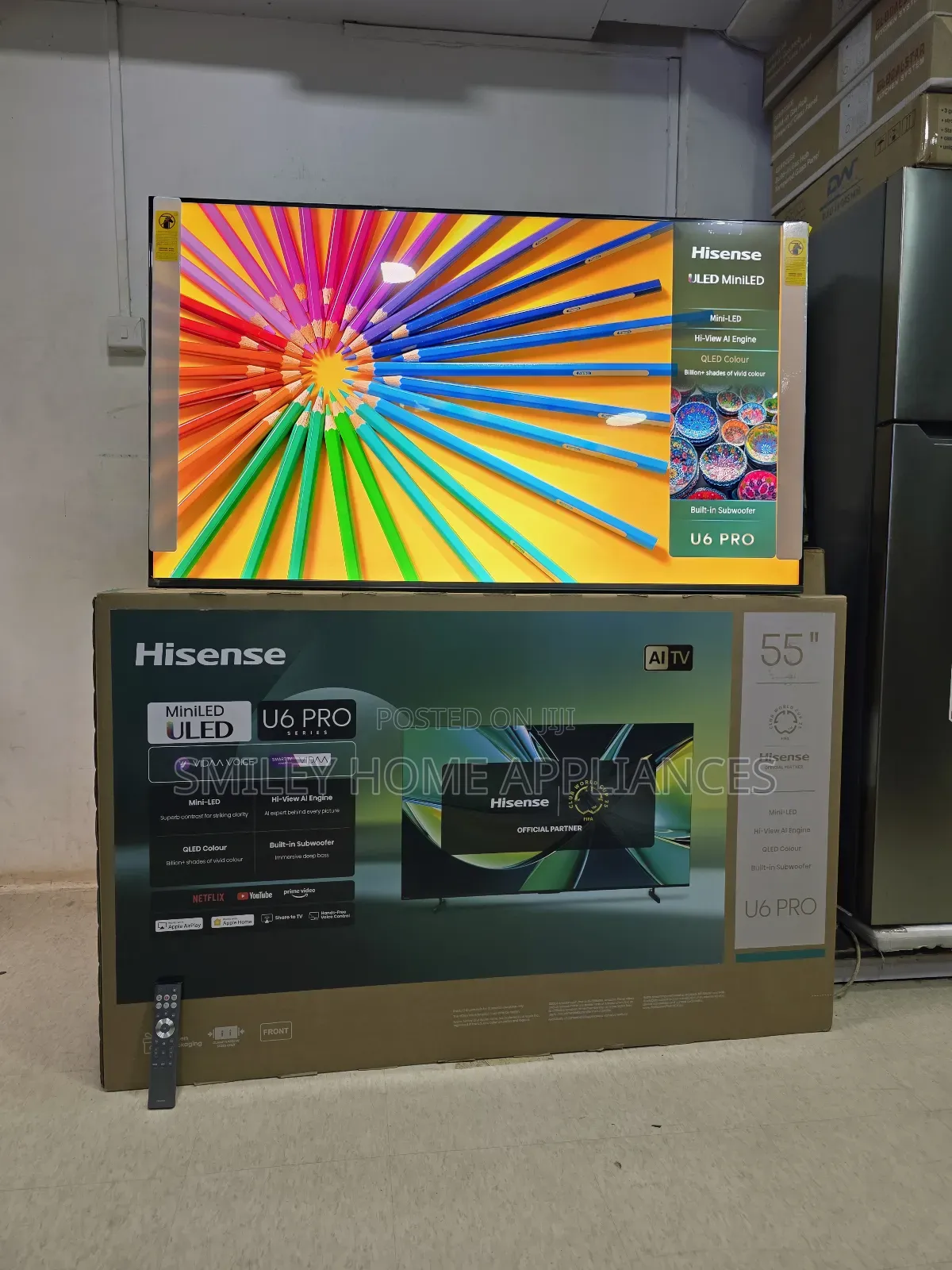 Hisense Premium Mini-Uled4k 55inches Quantum Dot Color Display Ai-Tv