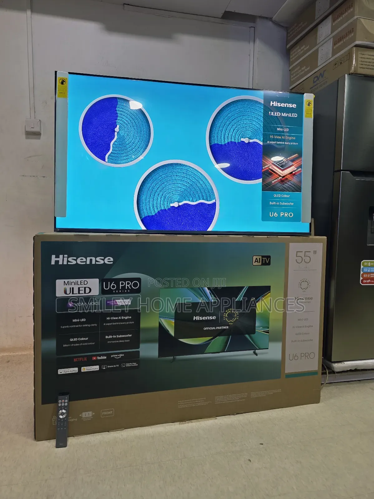 Hisense Premium Mini-Uled4k 55inches Quantum Dot Color Display Ai-Tv