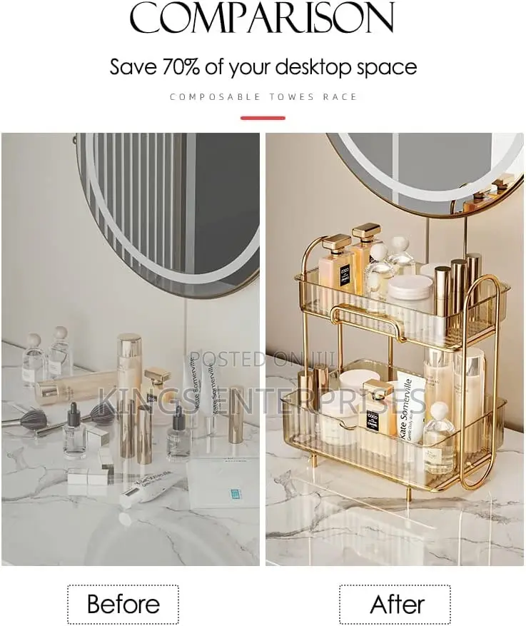 2-Tier Cosmetics Organizer