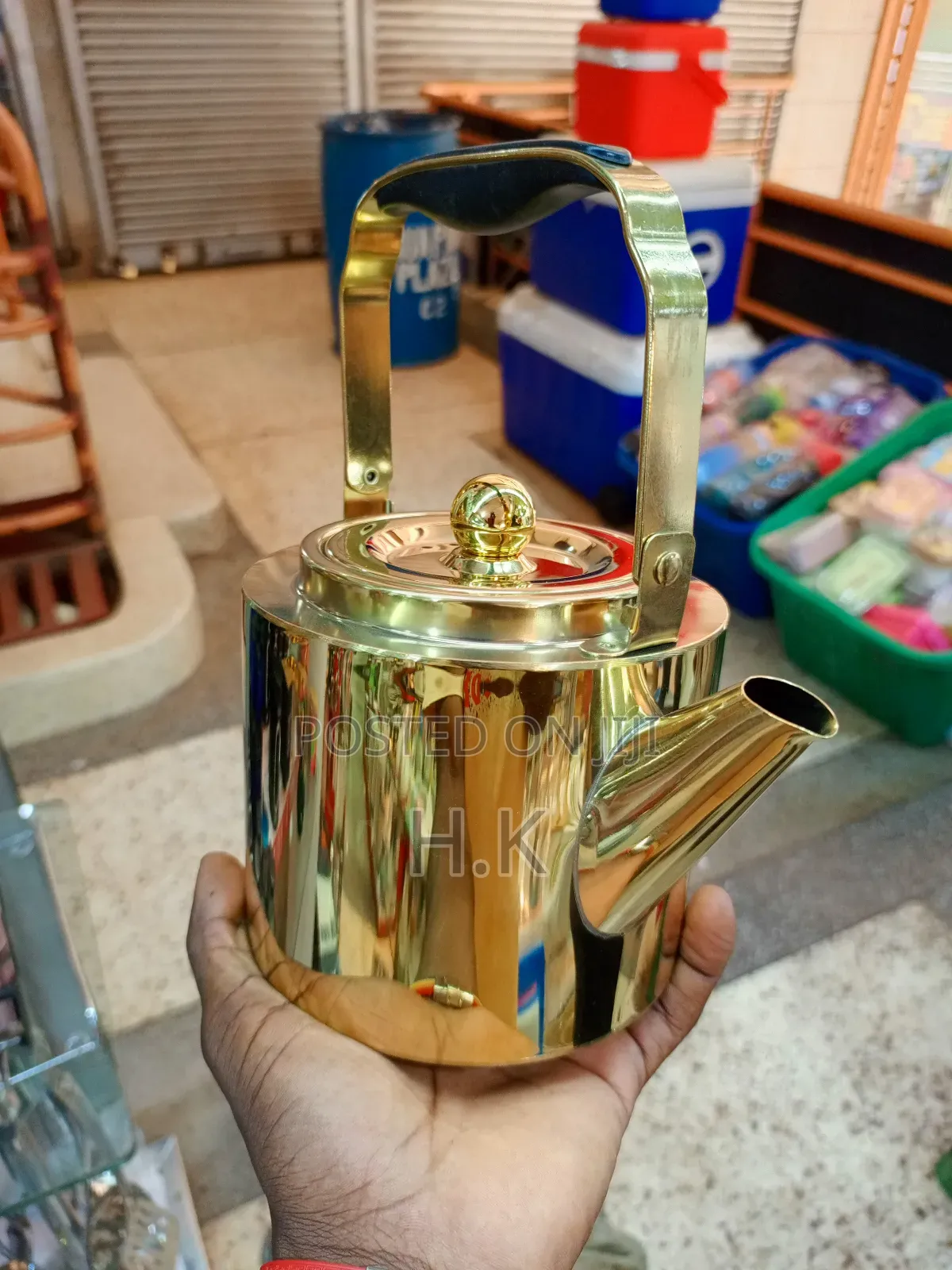 Golden Tea Kettle