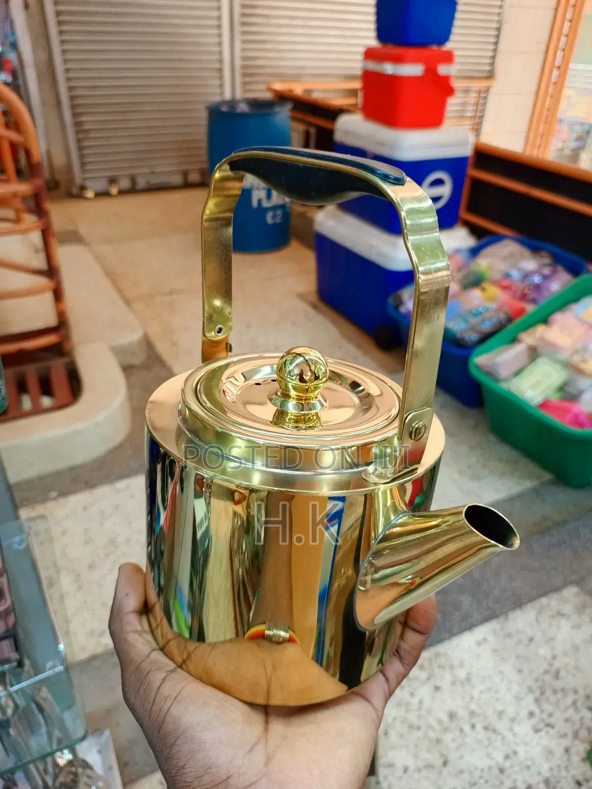 Golden Tea Kettle