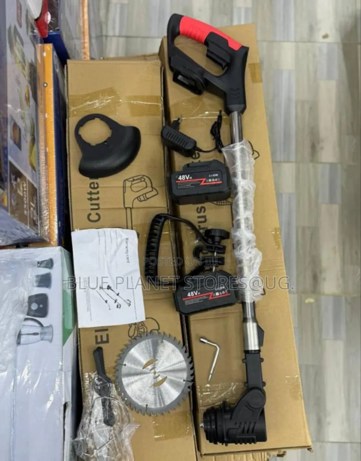 Rechargeable Electric Grass Cutter Machines With 2 Batteries