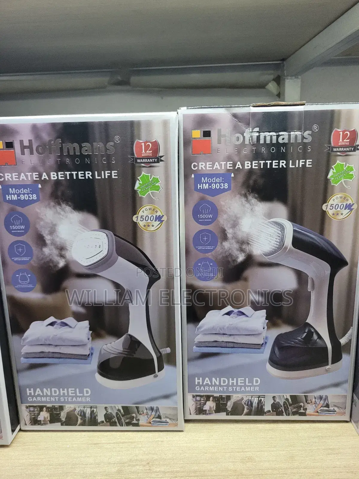 Hoffmans Hand Held Garment Steamer