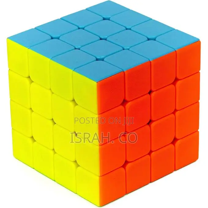 High Speed 4x4x4 Sticker Stickered Cube