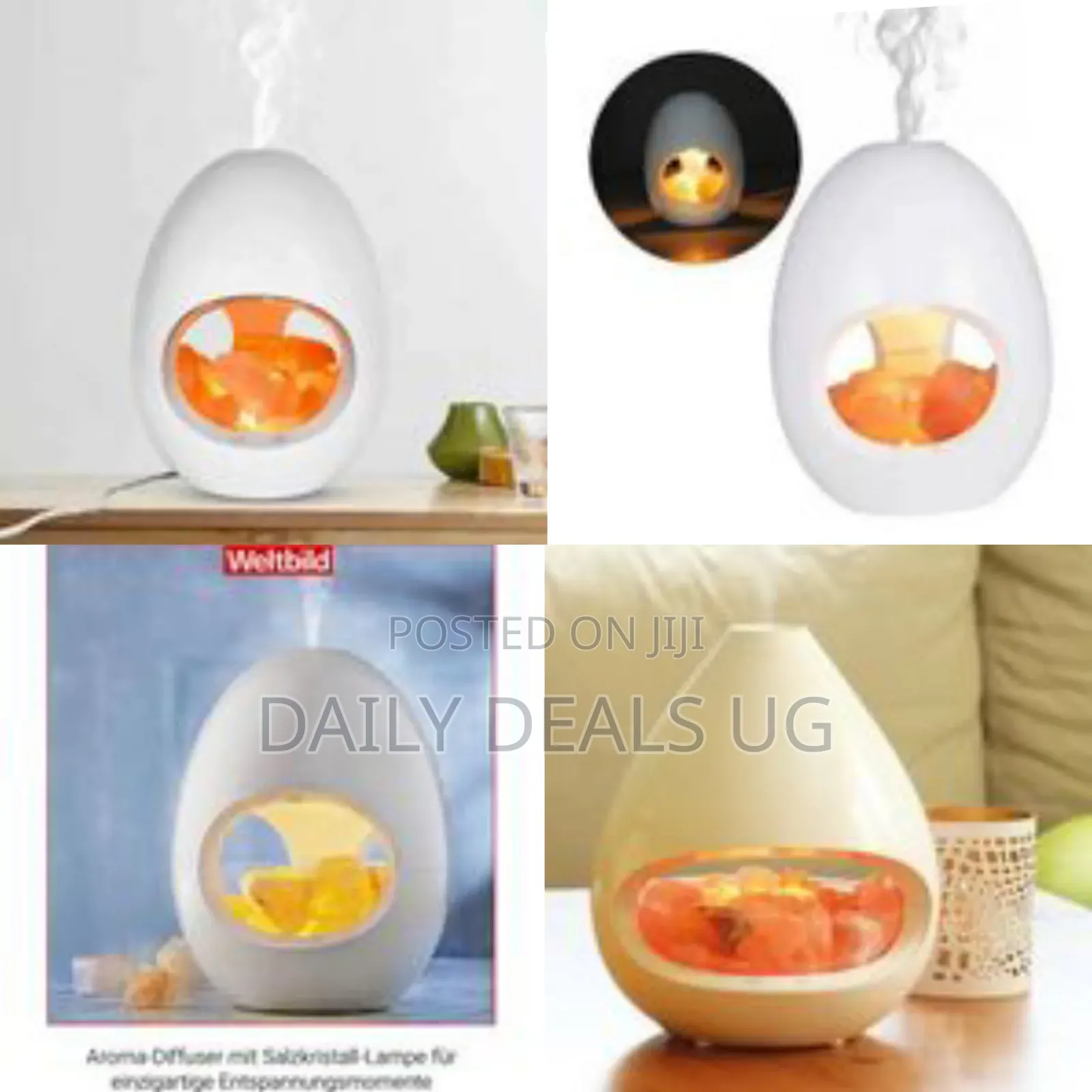 All in One 24v Crystal Himalayan Salt Rock Lamp Ultrasonic Essential