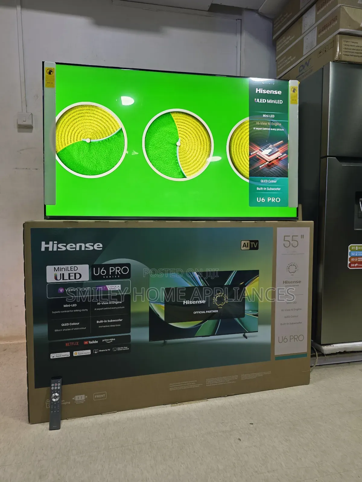U6 Pro Miniled Hisense 55inches Vidaa Smart Tv at 20% Discount Price