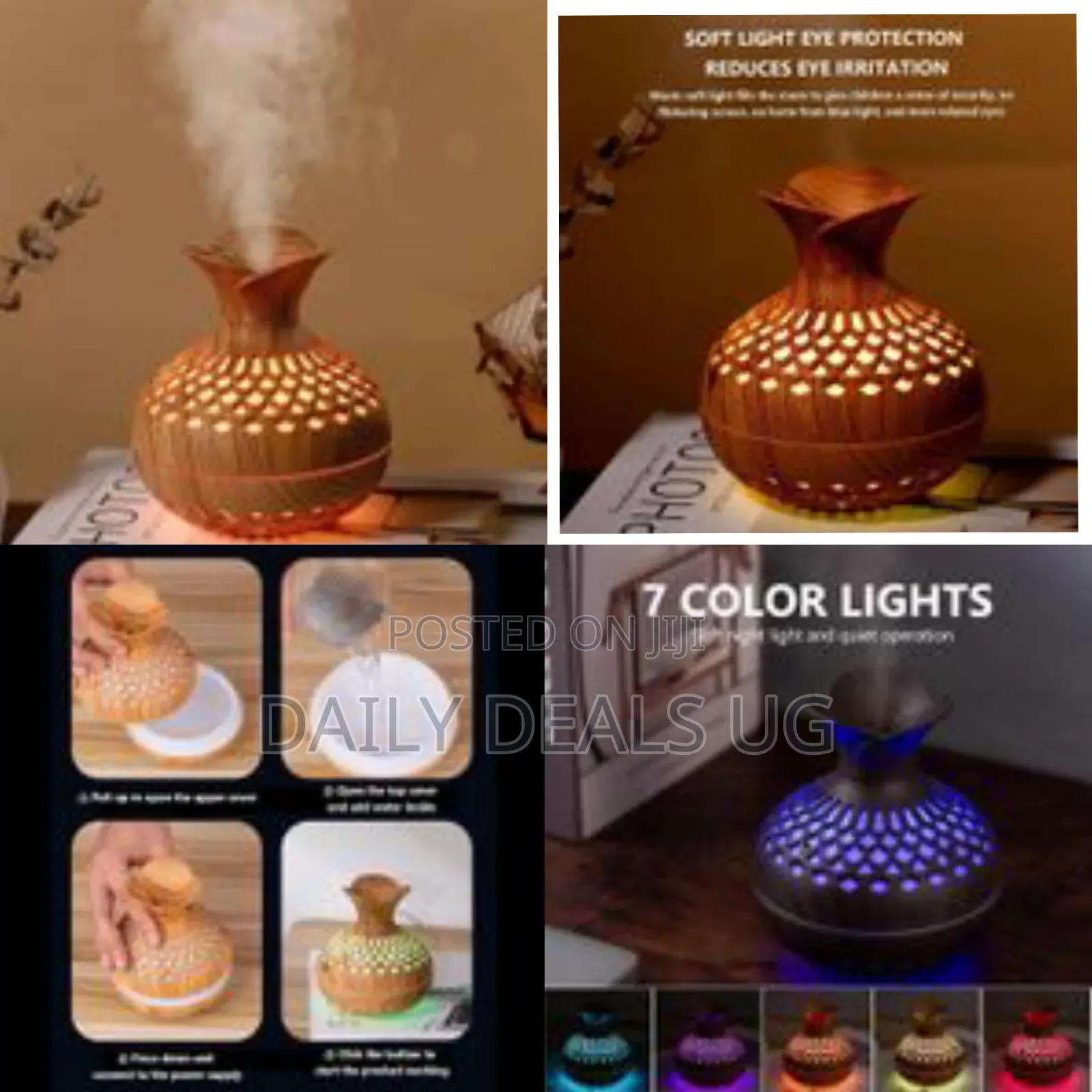 300ml Flower Vase Usb Mini Humidifier Ultrasonic Air Freshener